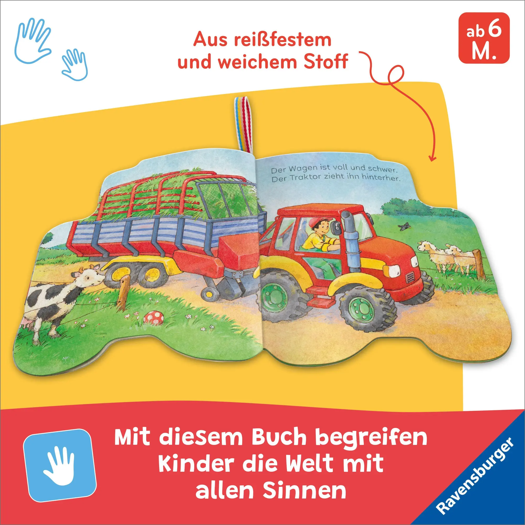 Bild: 9783473422227 | Mein Knuddel-Knautsch-Buch: Mein Traktor | Sabine Cuno | Buch | 10 S.