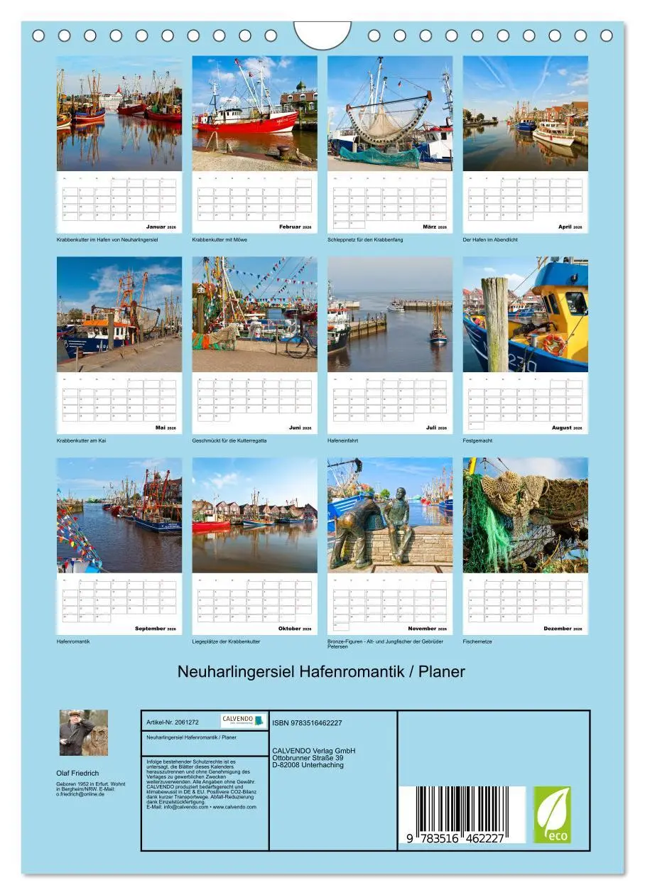 Bild: 9783516462227 | Neuharlingersiel Hafenromantik / Planer (Wandkalender 2026 DIN A4...