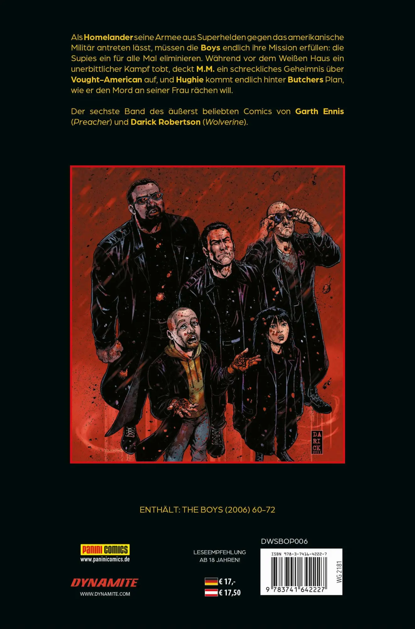 Rückseite: 9783741642227 | The Boys (Pocket Edition) | Bd. 6: Vergeltung hat ihren Preis | Buch