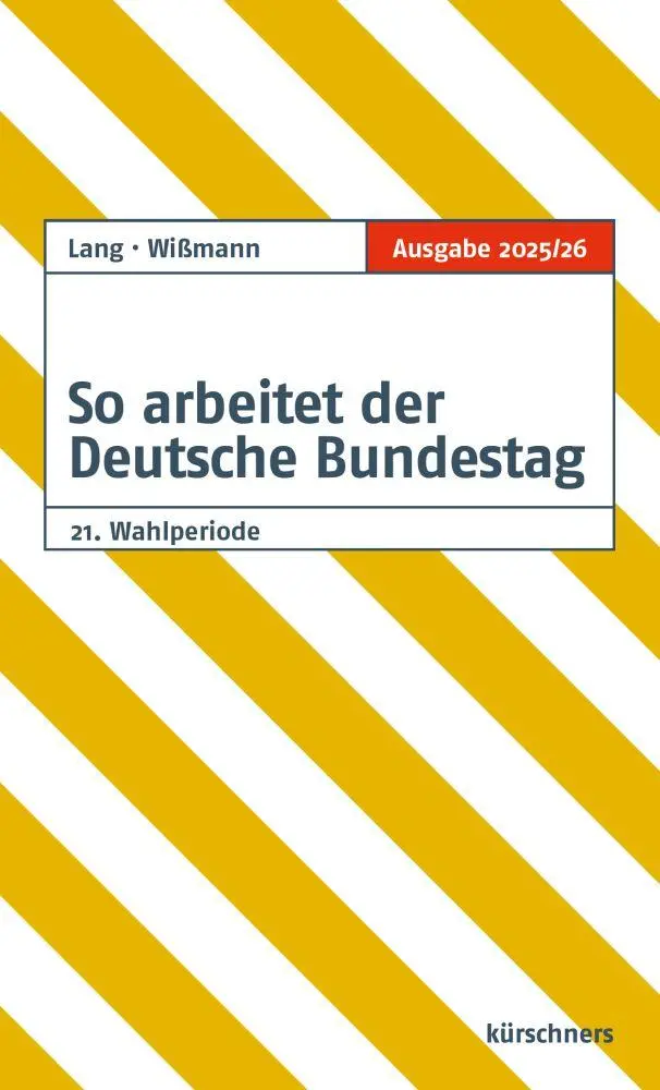 Cover: 9783958792227 | So arbeitet der Deutsche Bundestag | Ausgabe 2025/2026 | Lang (u. a.)