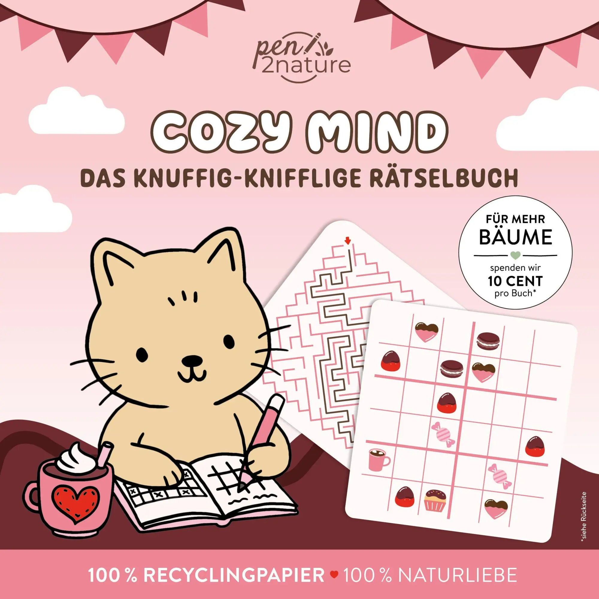 Cover: 9783987642227 | Cozy Mind - Das knuffig-knifflige Rätselbuch | Taschenbuch | 96 S.