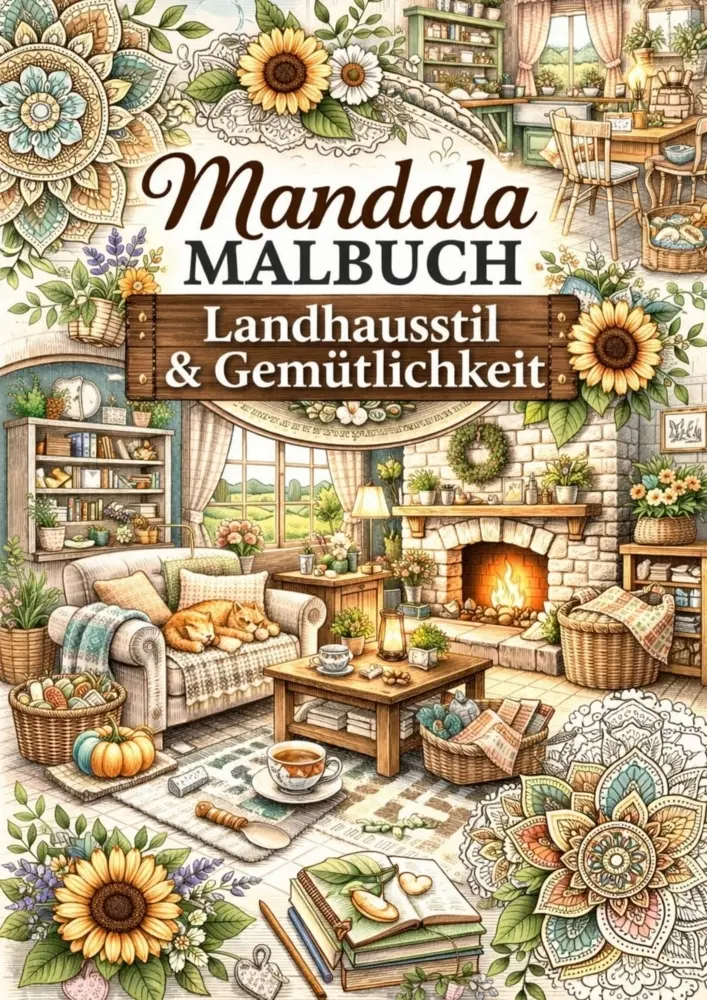 Cover: 9789465382227 | Mandala Malbuch - Landhausstil und Gemütlichkeit | H. Mourits | Buch