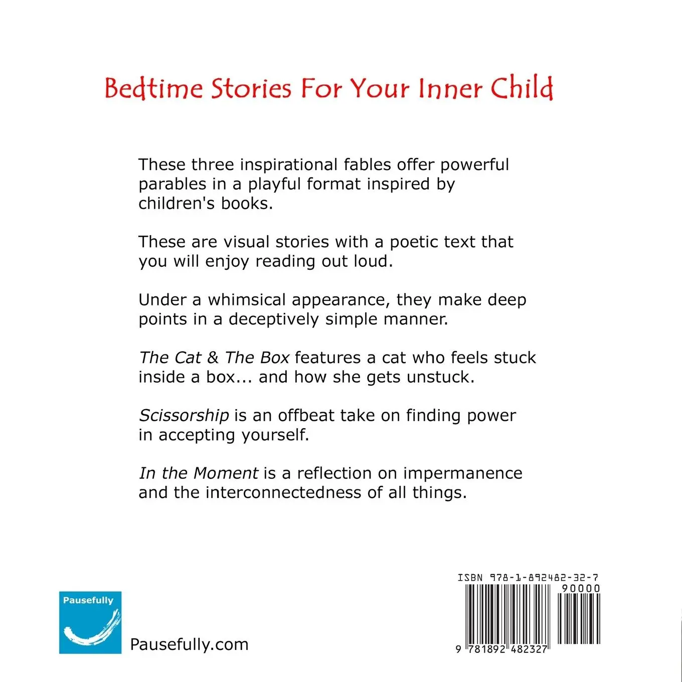 Rückseite: 9781892482327 | Bedtime Stories For Your Inner Child | Serge Prengel | Taschenbuch