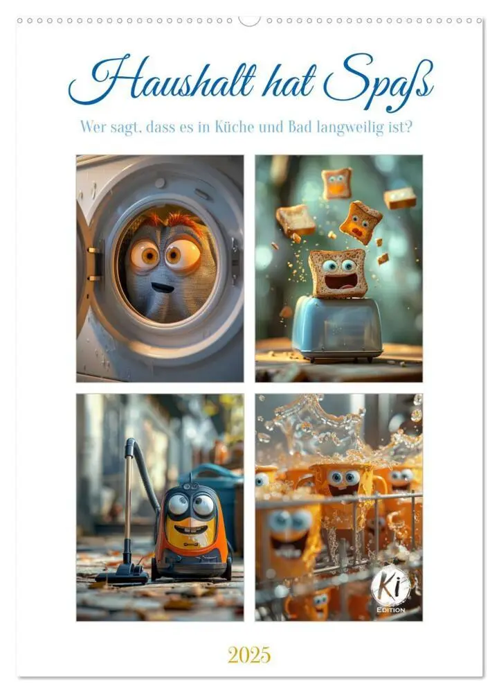 Cover: 9783435652327 | Haushalt hat Spaß (Wandkalender 2025 DIN A2 hoch), CALVENDO...