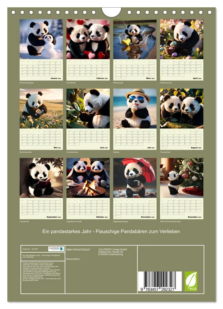 Bild: 9783457292327 | Ein pandastarkes Jahr - Flauschige Pandabären zum Verlieben...