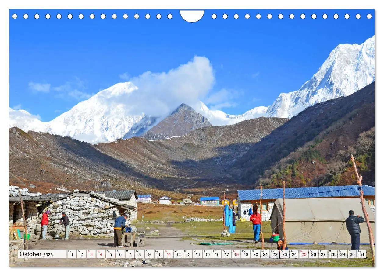Bild: 9783457812327 | NEPAL, die Umrundung des Manaslu (Wandkalender 2026 DIN A4 quer),...