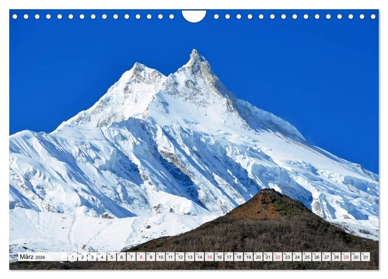Bild: 9783457812327 | NEPAL, die Umrundung des Manaslu (Wandkalender 2026 DIN A4 quer),...