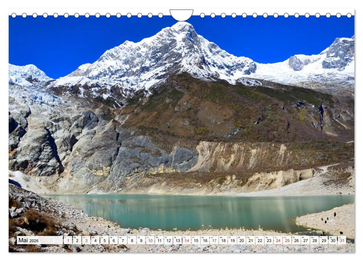 Bild: 9783457812327 | NEPAL, die Umrundung des Manaslu (Wandkalender 2026 DIN A4 quer),...