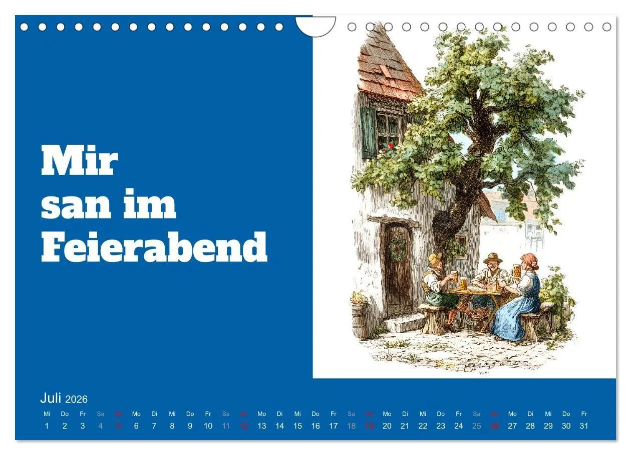 Bild: 9783516692327 | Griaß Eich! Bayern Kalender mit Dialekt und Mundart (Wandkalender...