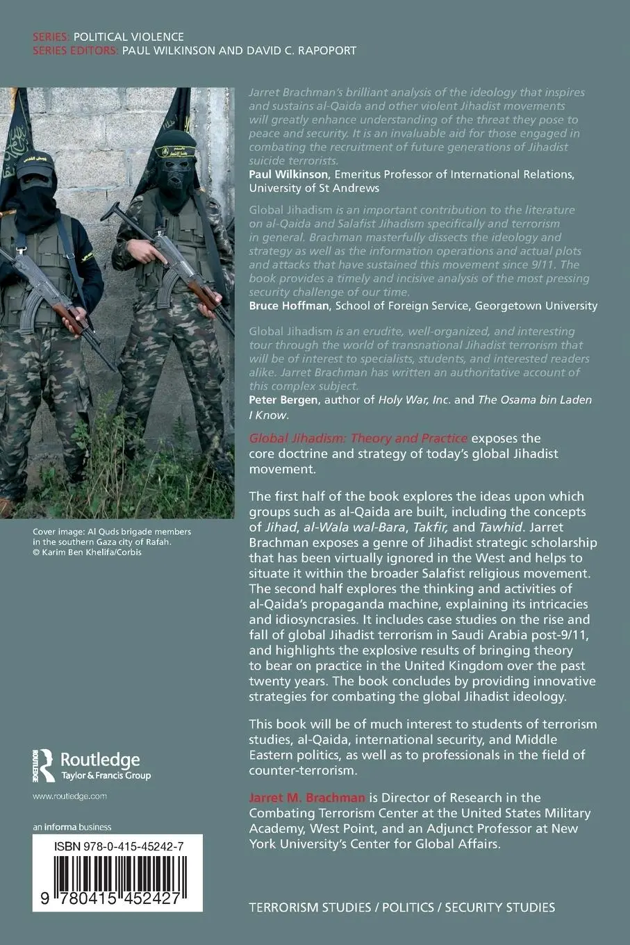 Rückseite: 9780415452427 | Global Jihadism | Theory and Practice | Jarret M. Brachman | Buch