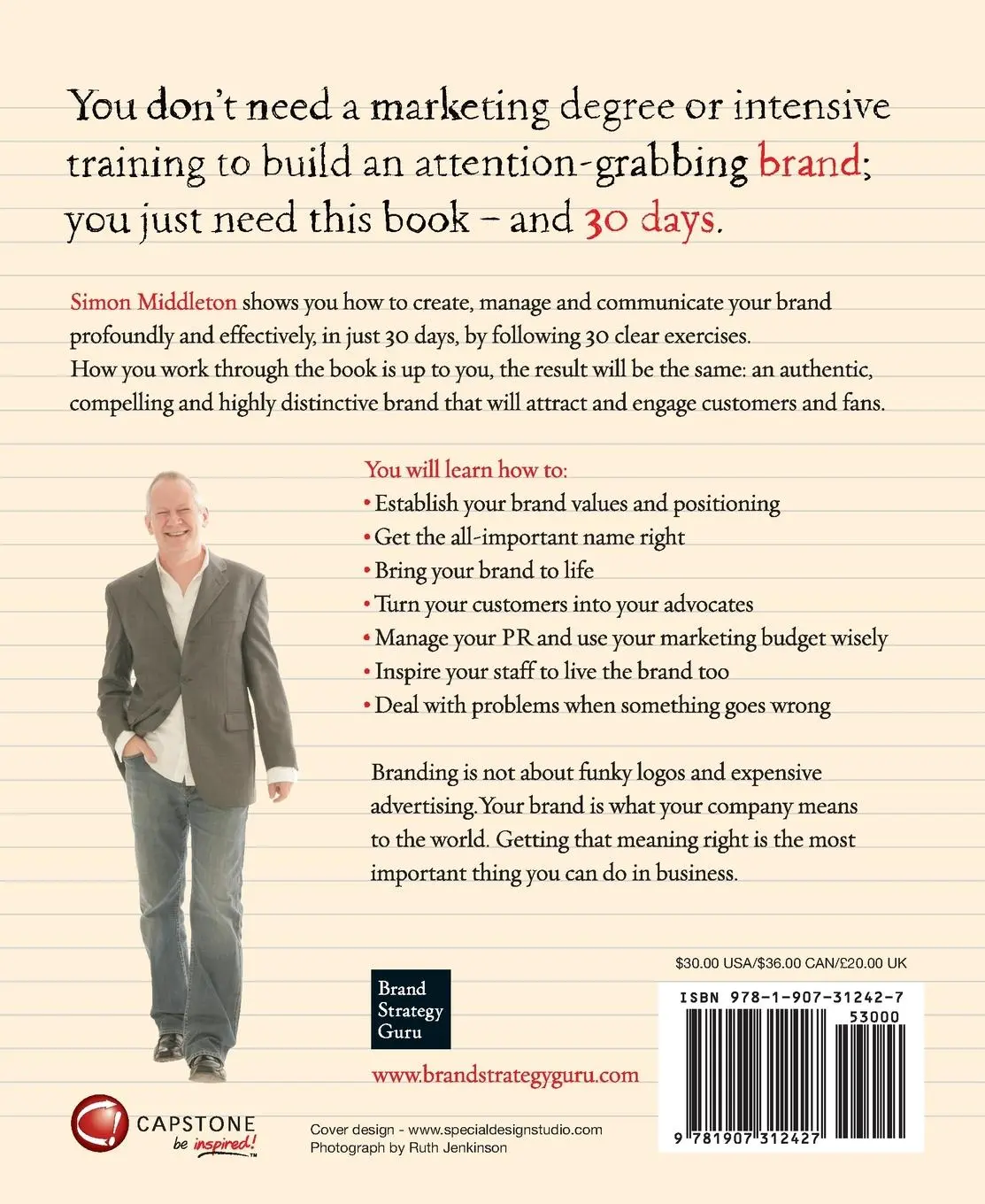 Rückseite: 9781907312427 | Build a Brand in 30 Days | Simon Middleton | Taschenbuch | Englisch