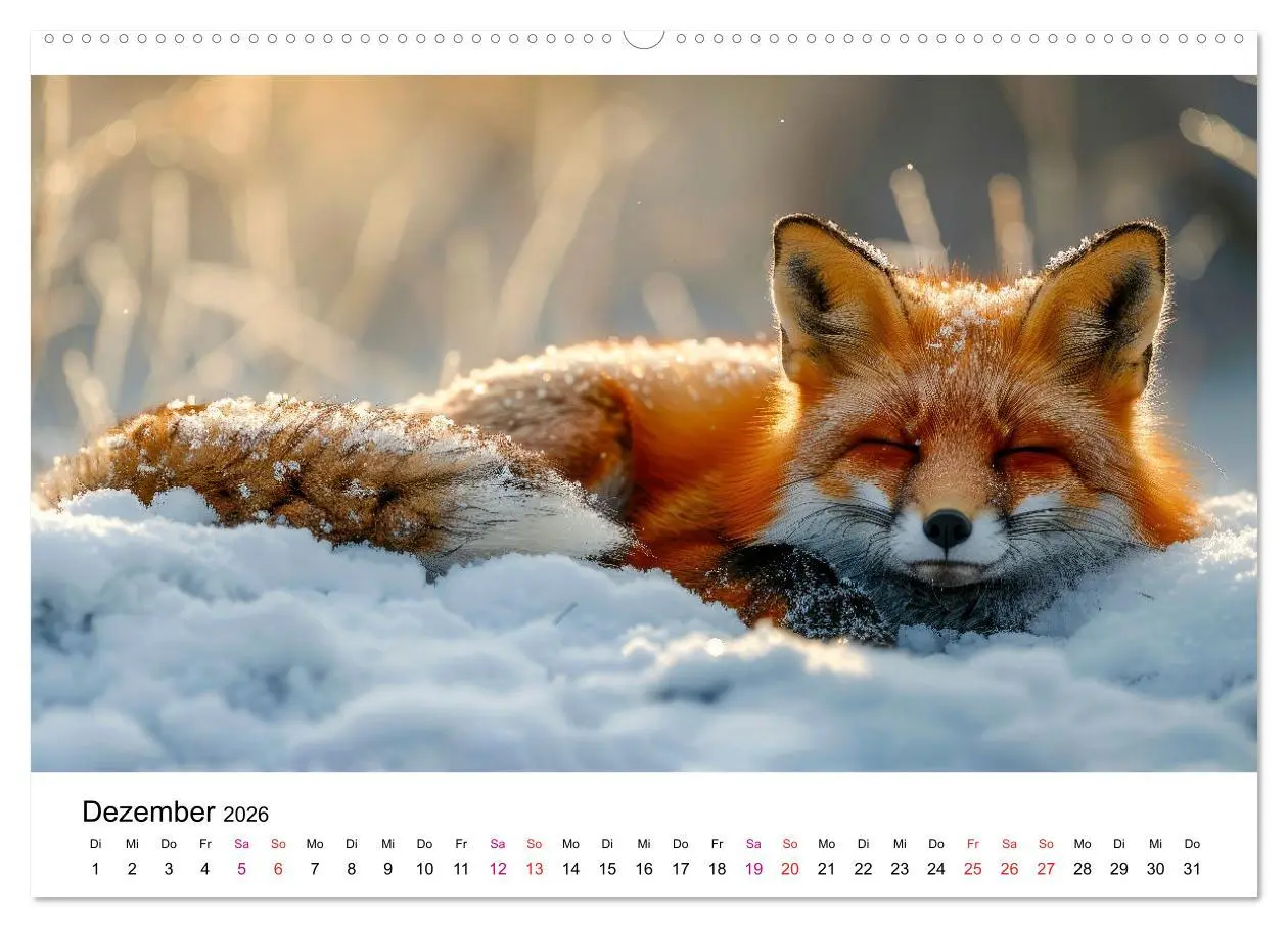 Bild: 9783457422427 | Fuchs - schöne Momente (hochwertiger Premium Wandkalender 2026 DIN...