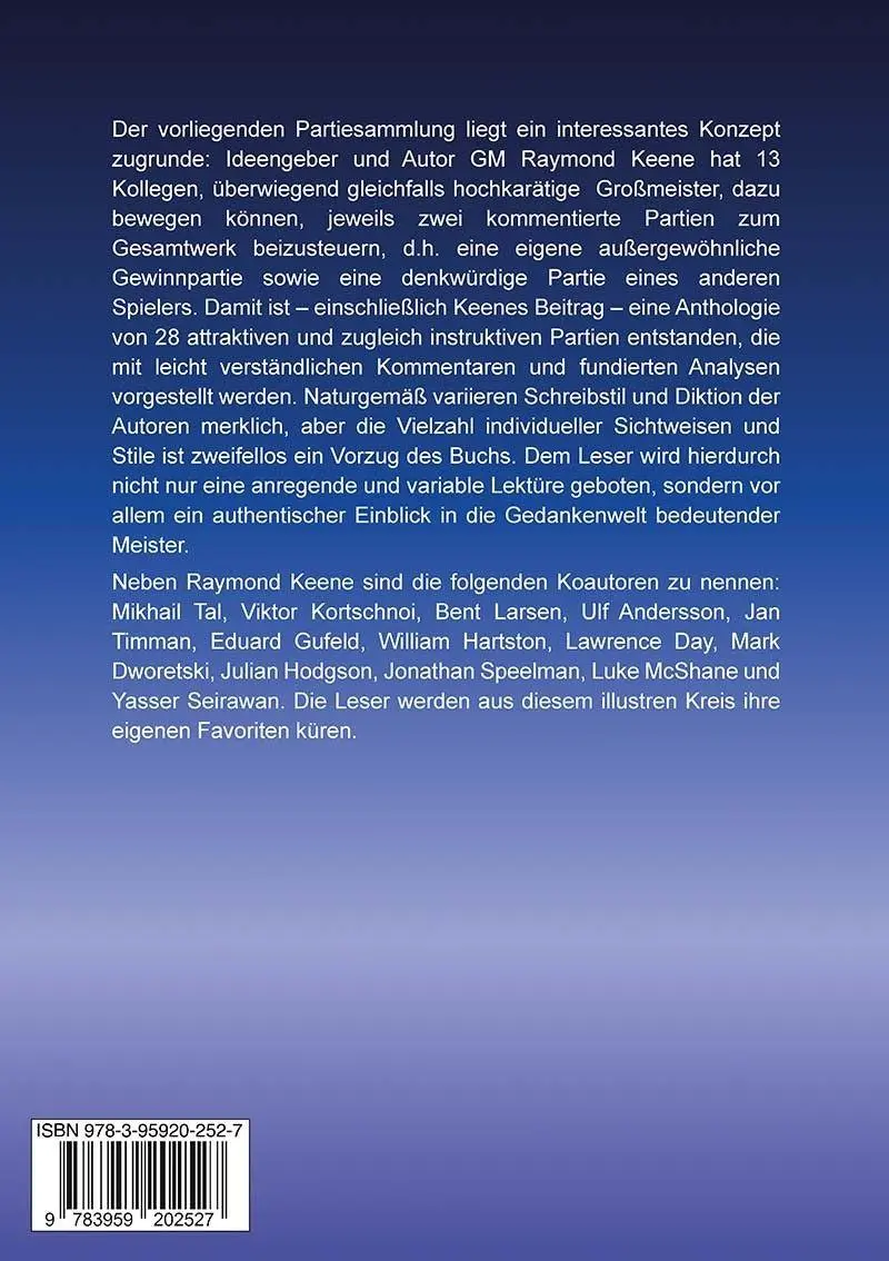 Rückseite: 9783959202527 | Lernen von Grossmeistern | Raymond Keene | Buch | 176 S. | Deutsch