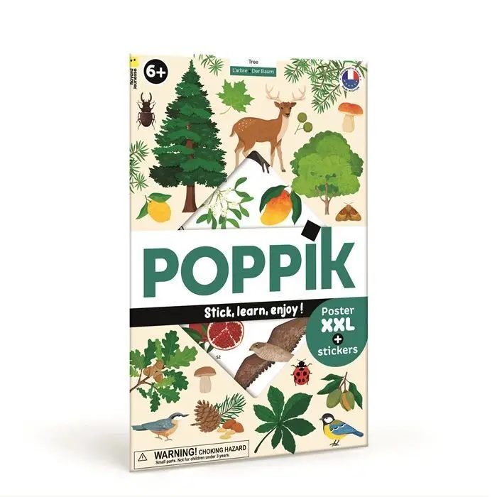 Cover: 3760262412627 | POPPIK - Sticker Lernposter Bäume | Poster | Deutsch | 2025 | POPPIK