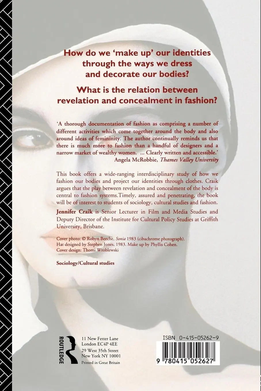Rückseite: 9780415052627 | The Face of Fashion | Cultural Studies in Fashion | Jennifer Craik