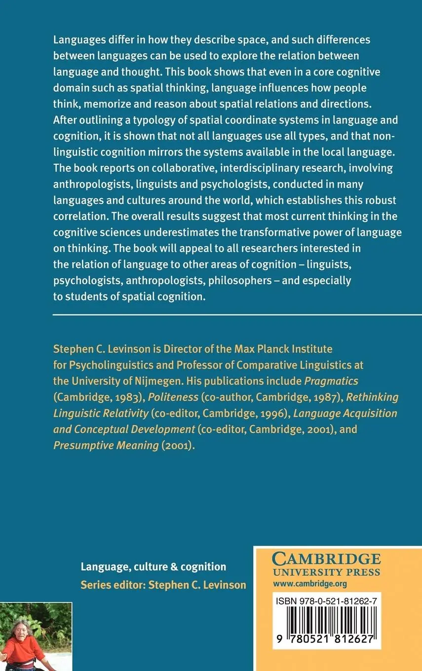 Rückseite: 9780521812627 | Space in Language and Cognition | Explorations in Cognitive Diversity