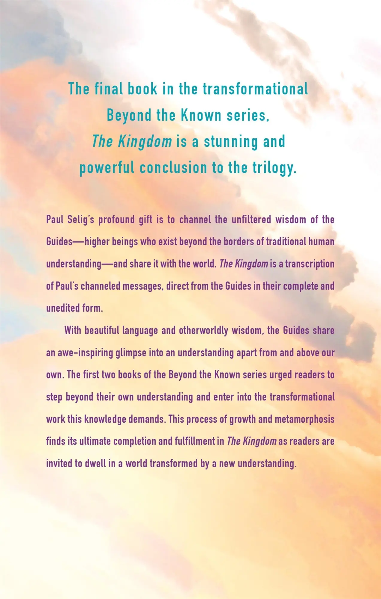 Rückseite: 9781250212627 | The Kingdom | A Channeled Text | Paul Selig | Taschenbuch | Englisch