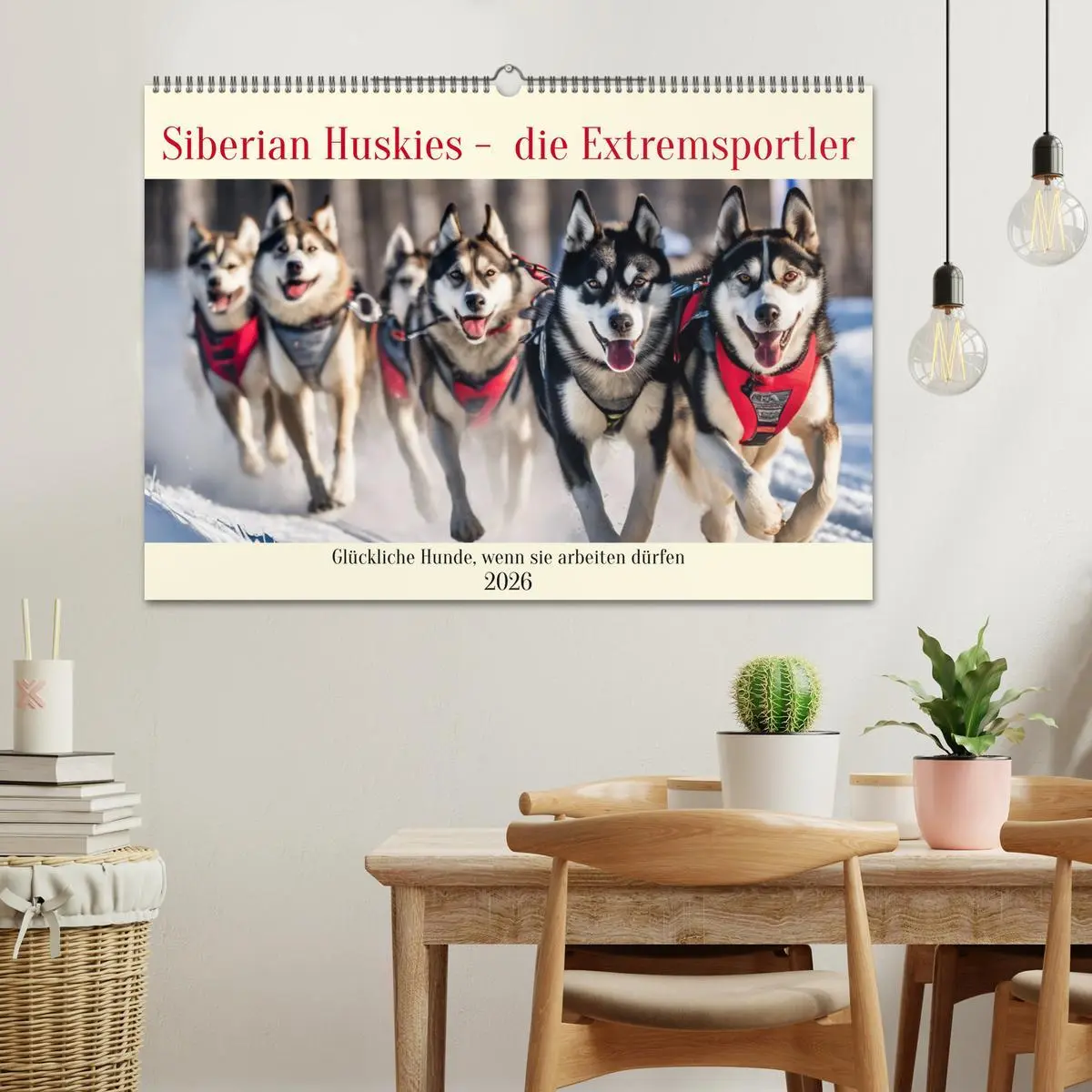 Bild: 9783457402627 | Siberian Huskies - die Extremsportler (Wandkalender 2026 DIN A2...