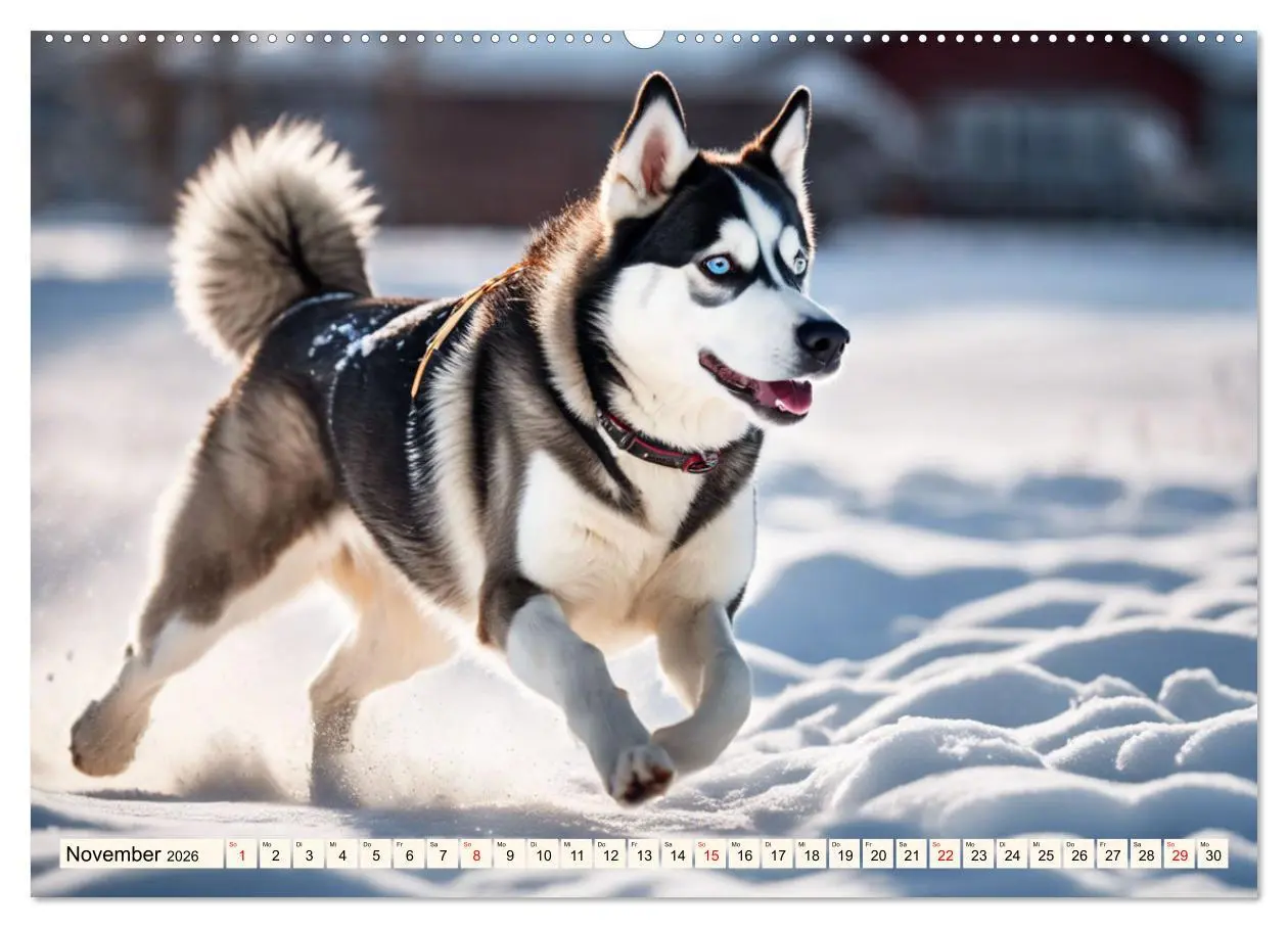 Bild: 9783457402627 | Siberian Huskies - die Extremsportler (Wandkalender 2026 DIN A2...