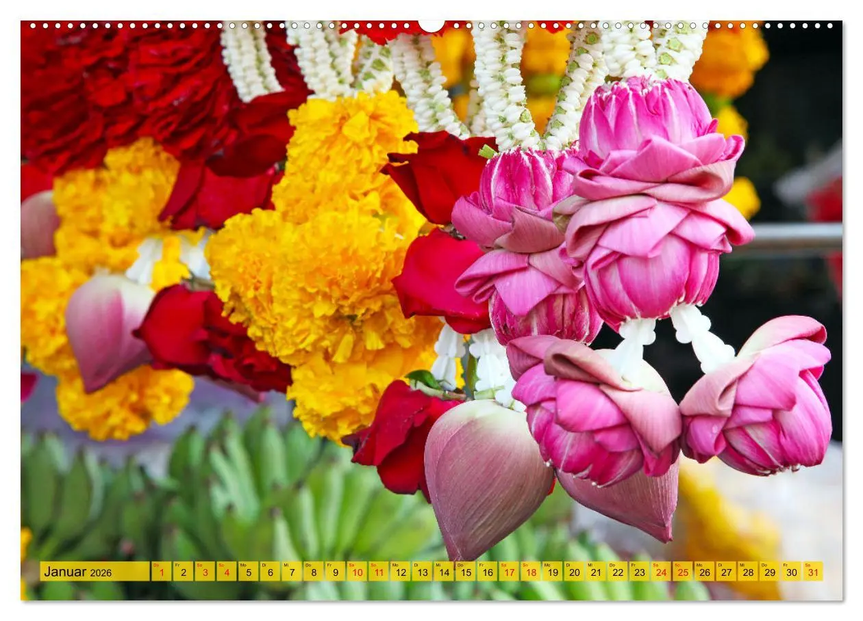 Bild: 9783457572627 | Farbenfrohes Thailand (Wandkalender 2026 DIN A2 quer), CALVENDO...