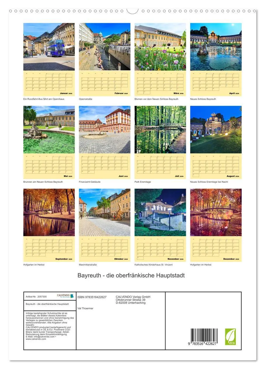 Bild: 9783516422627 | Bayreuth - die oberfränkische Hauptstadt (hochwertiger Premium...