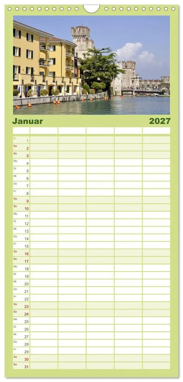 Bild: 9783594332627 | Familienplaner 2027 - Impressionen vom Gardasee mit 5 Spalten...