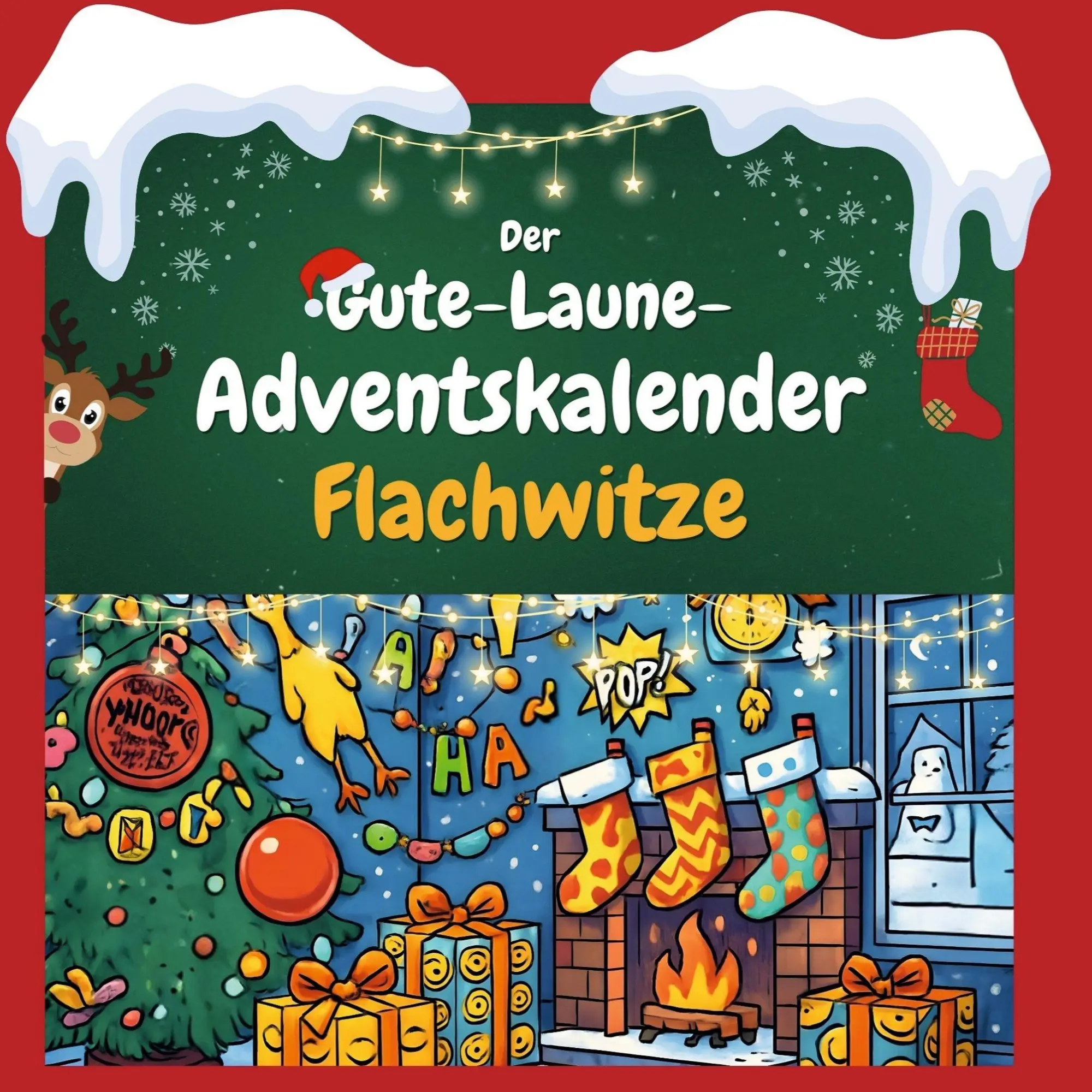 Cover: 9783695312627 | Der Gute-Laune-Adventskalender Flachwitze | Jonah Schmid | Taschenbuch