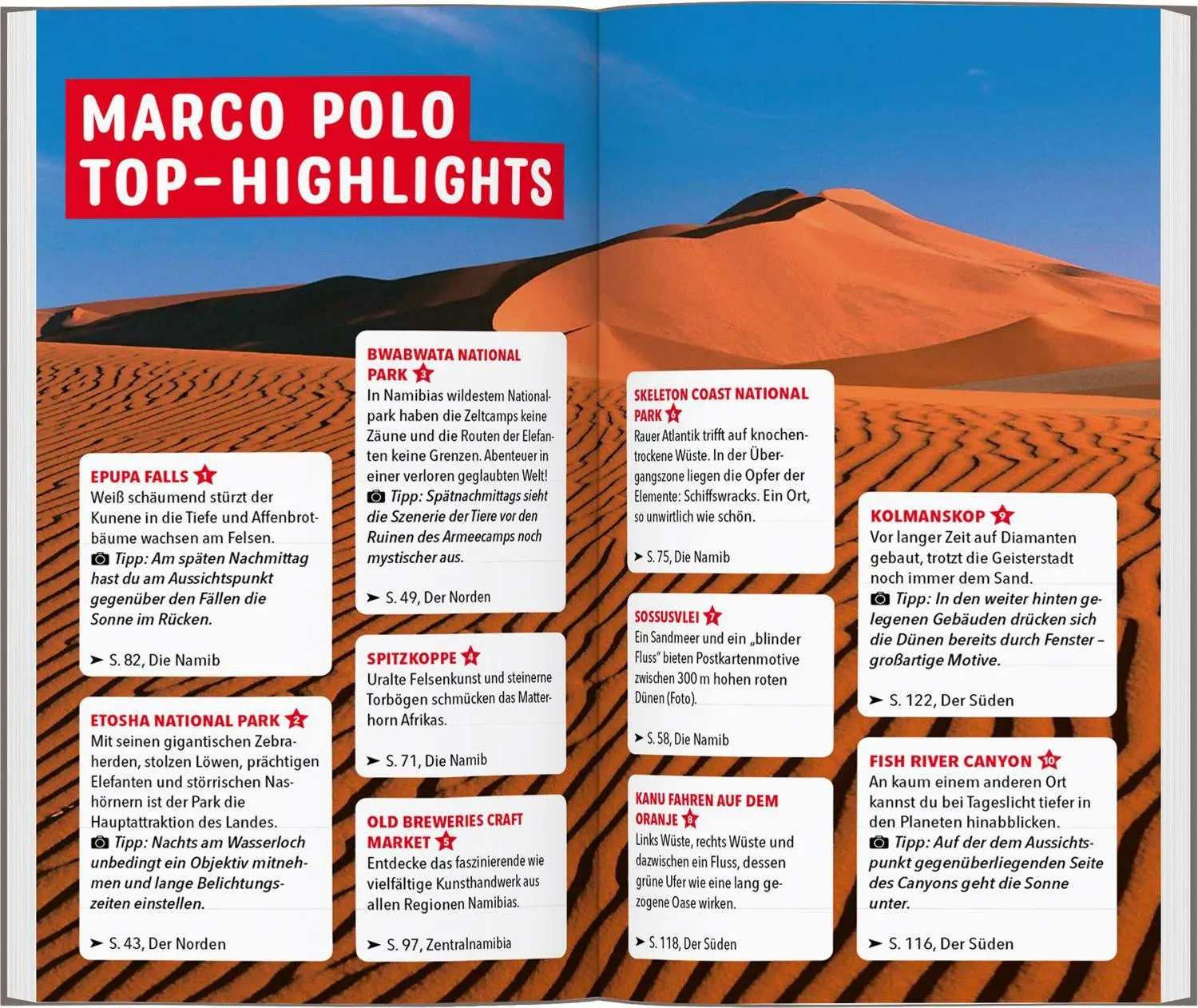 Bild: 9783829742627 | MARCO POLO Reiseführer Namibia | Christian Selz | Taschenbuch | 152 S.