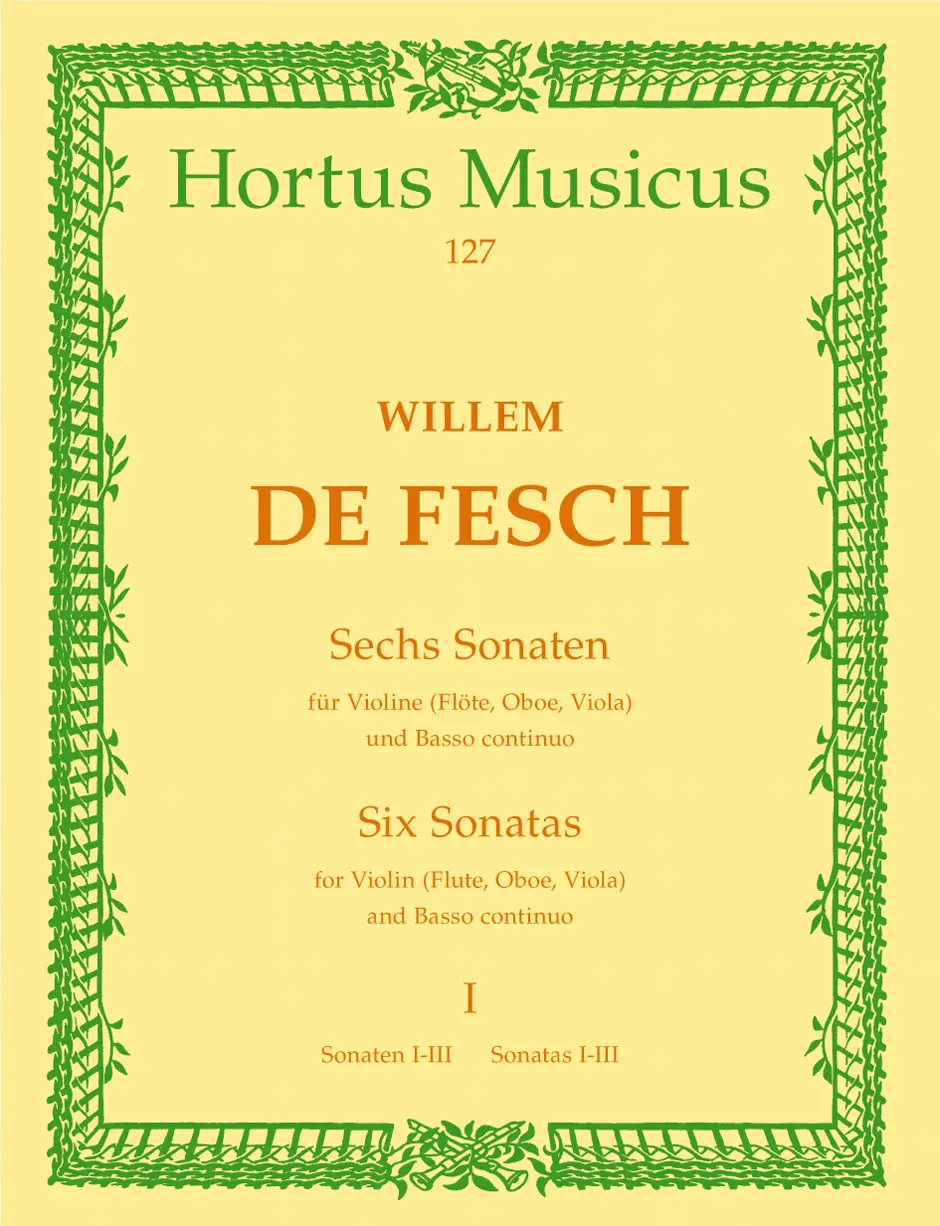 Cover: 9790006002627 | Six Sonatas for Violin | Willem de Fesch | Buch | Bärenreiter Verlag
