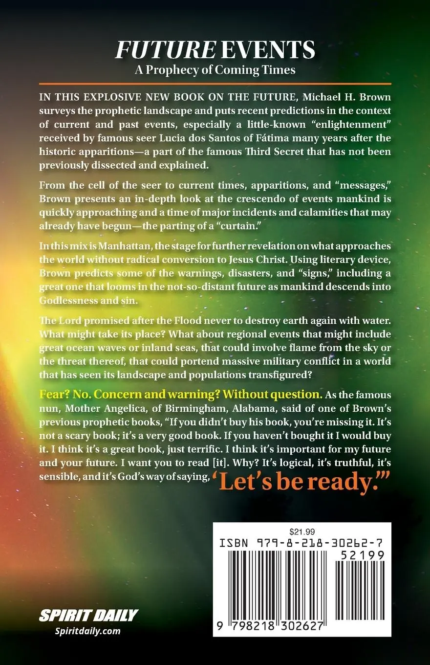 Rückseite: 9798218302627 | Future Events | A Prophecy of Coming Times | Michael H Brown | Buch