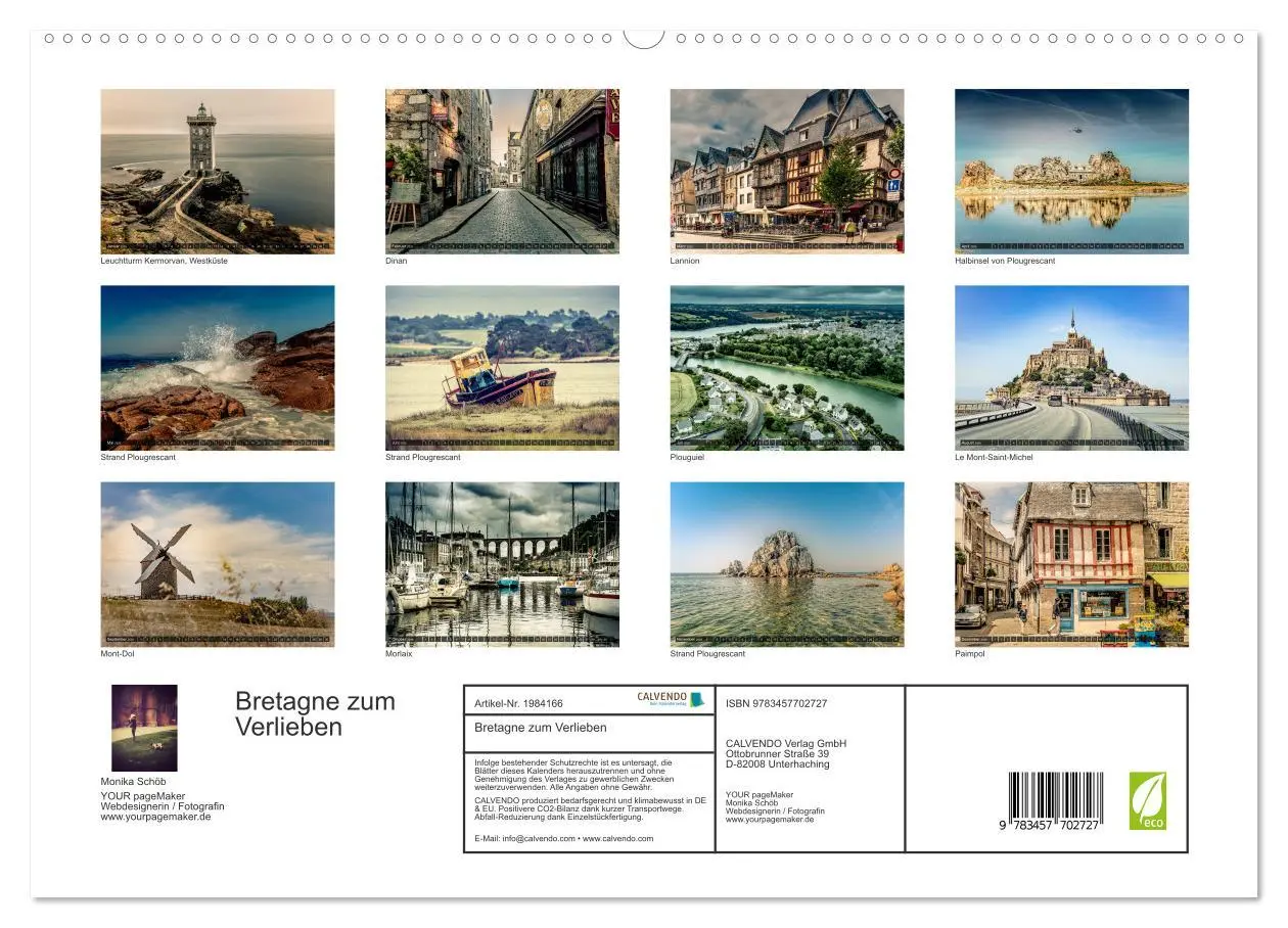 Bild: 9783457702727 | Bretagne zum Verlieben (hochwertiger Premium Wandkalender 2026 DIN...