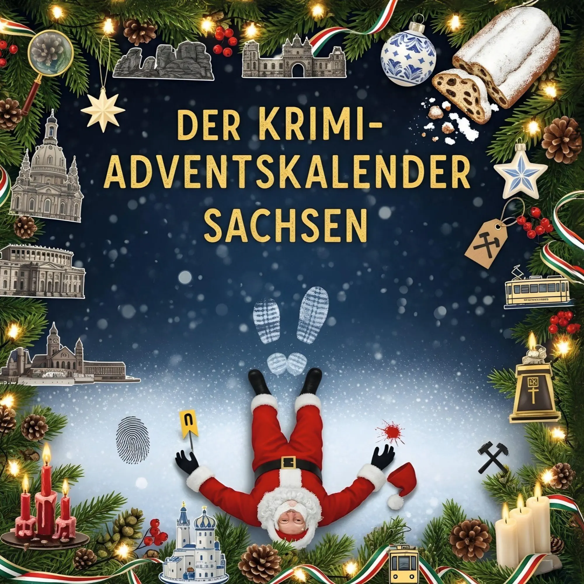 Cover: 9783695302727 | Der Krimi-Adventskalender Sachsen | Mordsverdächtig in 24 Akten | Horn
