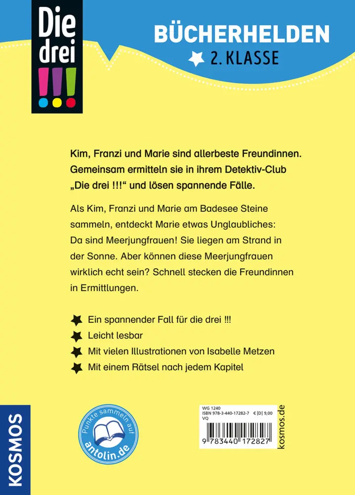 Bild: 9783440172827 | Die drei !!!, Bücherhelden 2. Klasse, Das Rätsel der Meerjungfrau