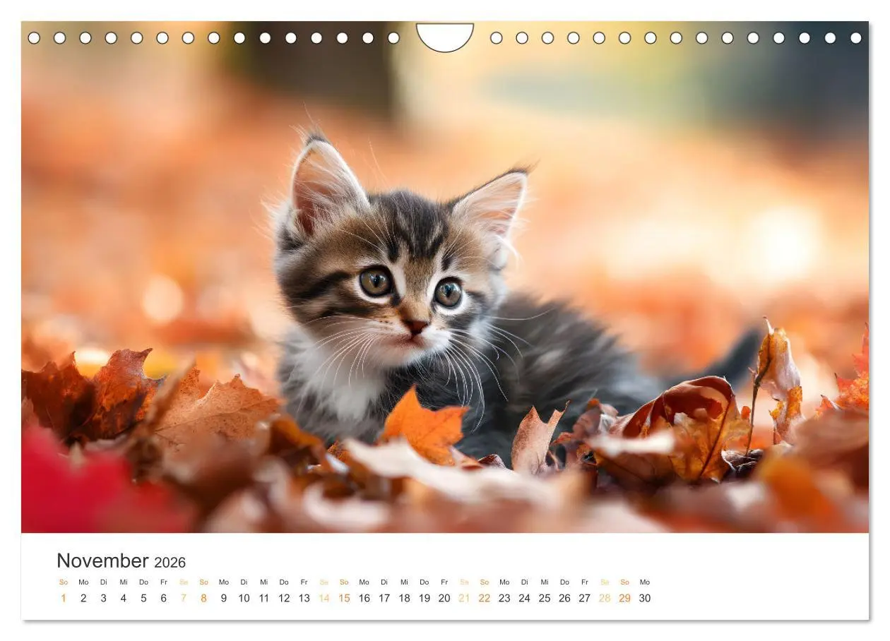 Bild: 9783457312827 | Zauberhafte Katzenbabys (Wandkalender 2026 DIN A4 quer), CALVENDO...