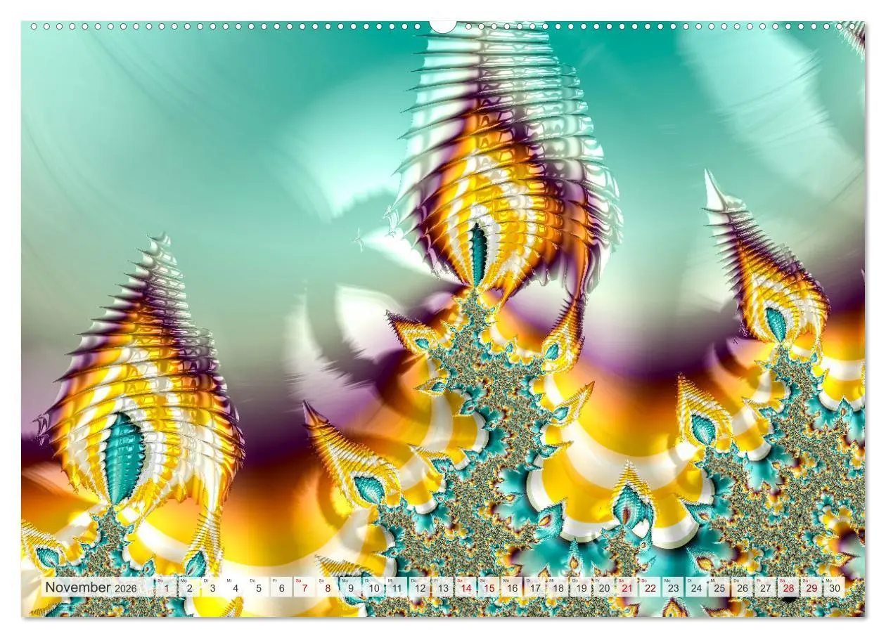 Bild: 9783457482827 | Fraktale Visionen (hochwertiger Premium Wandkalender 2026 DIN A2...