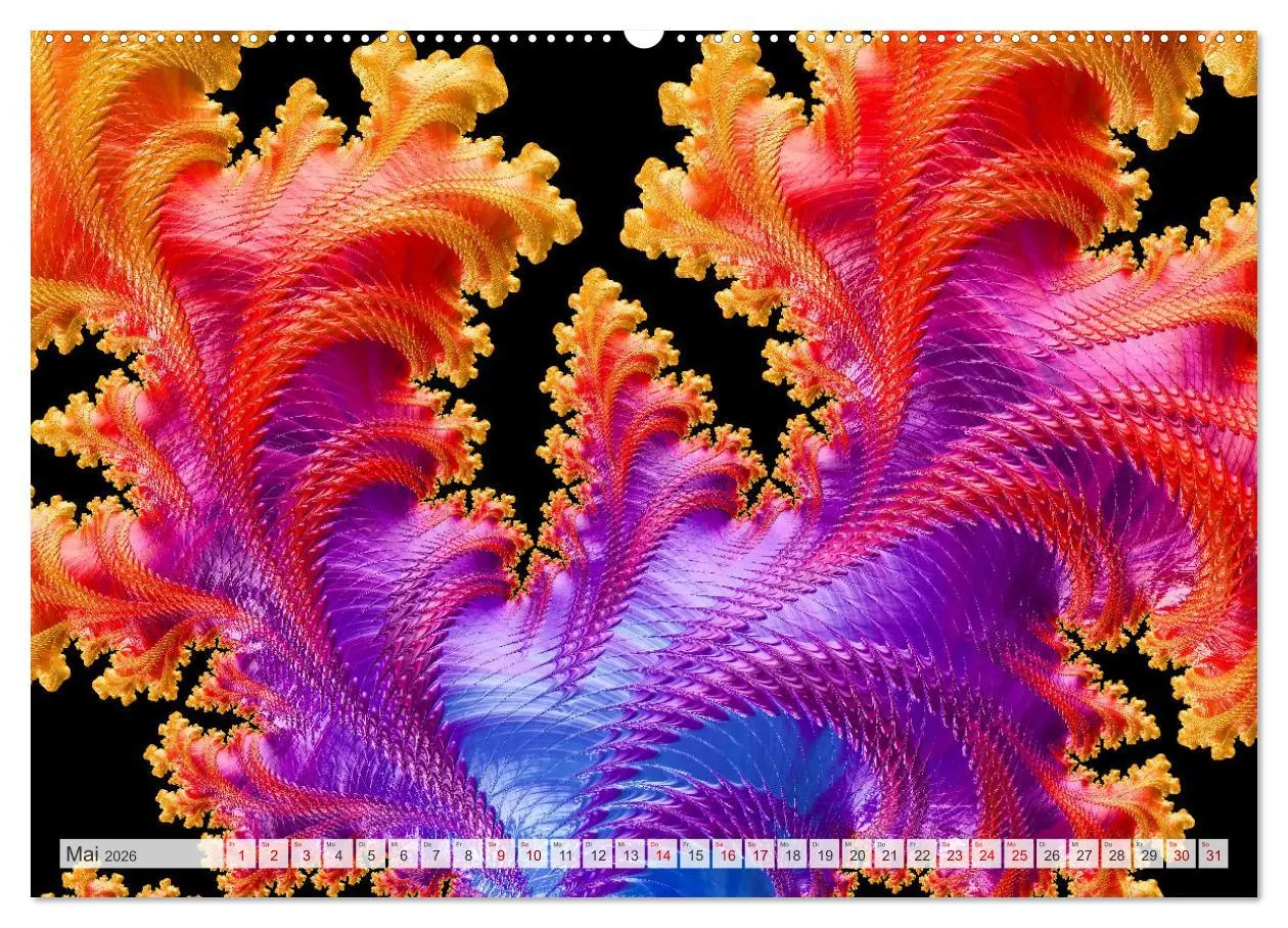Bild: 9783457482827 | Fraktale Visionen (hochwertiger Premium Wandkalender 2026 DIN A2...