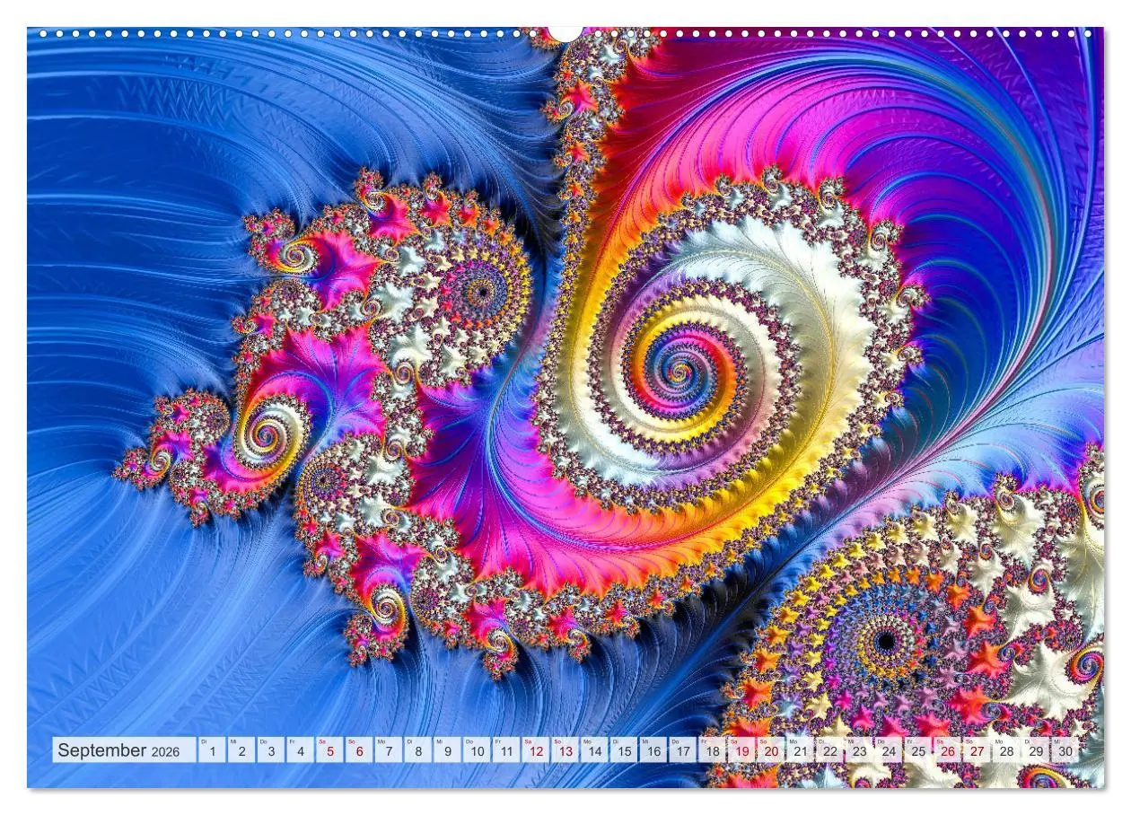 Bild: 9783457482827 | Fraktale Visionen (hochwertiger Premium Wandkalender 2026 DIN A2...
