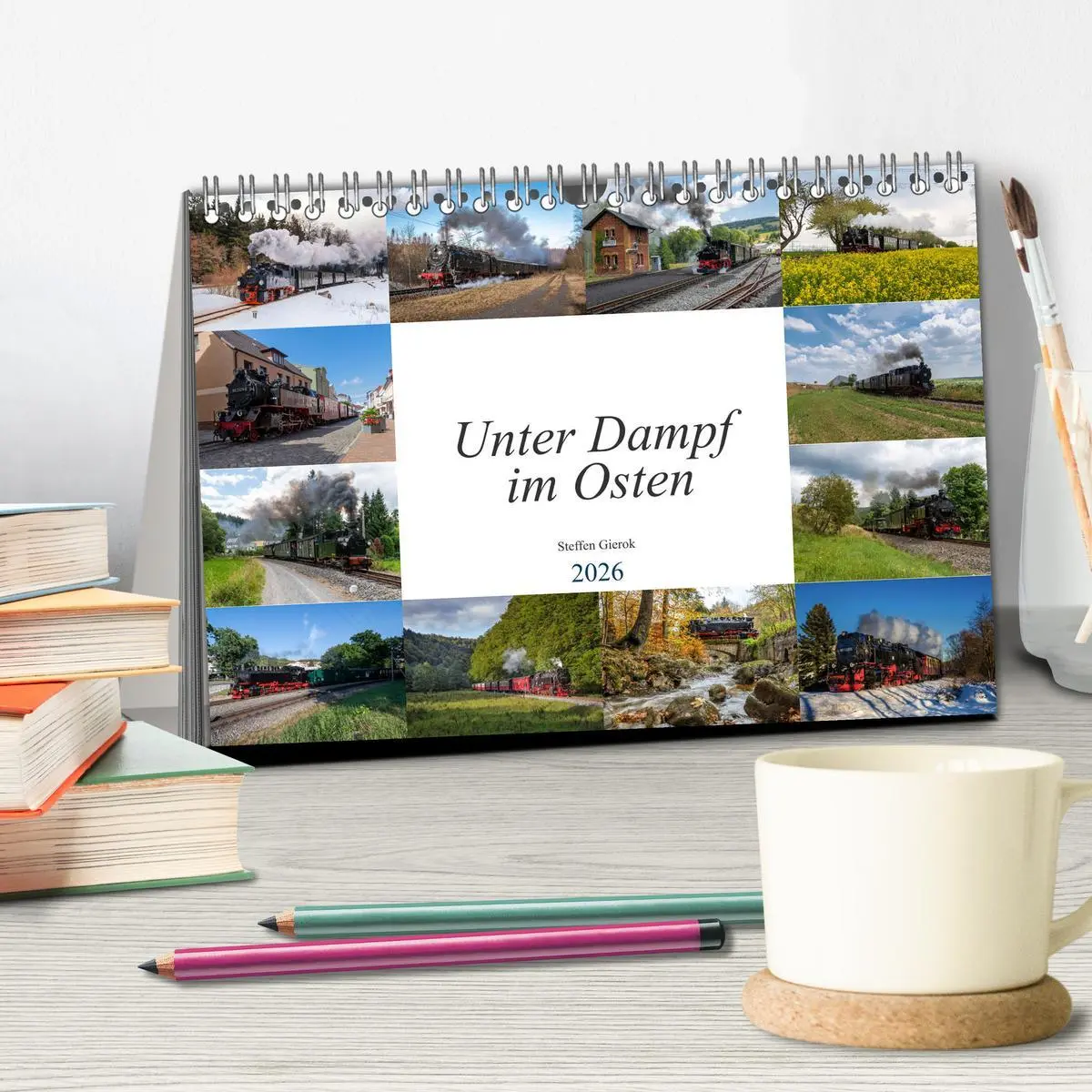 Bild: 9783457622827 | Unter Dampf im Osten (Tischkalender 2026 DIN A5 quer), CALVENDO...
