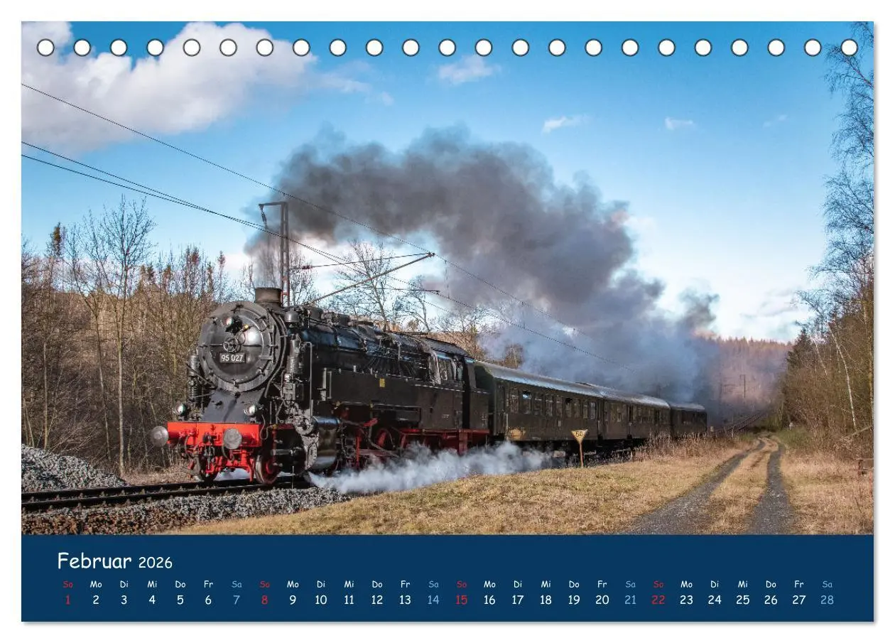 Bild: 9783457622827 | Unter Dampf im Osten (Tischkalender 2026 DIN A5 quer), CALVENDO...