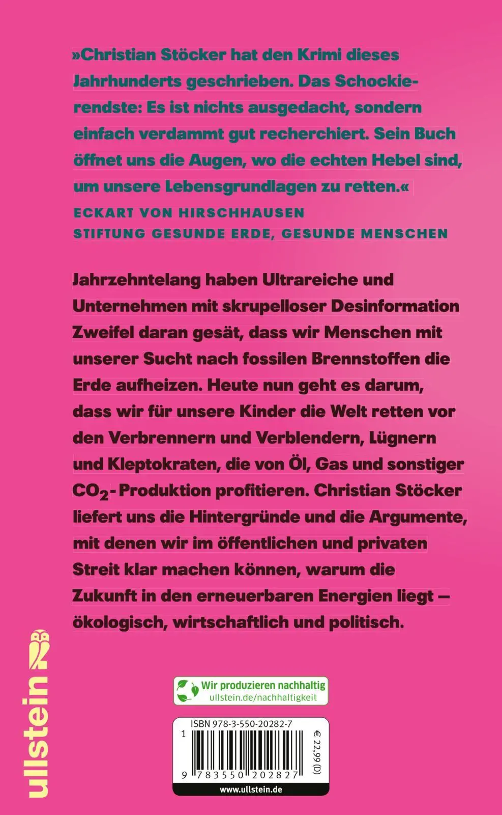 Rückseite: 9783550202827 | Männer, die die Welt verbrennen | Christian Stöcker | Buch | 336 S.