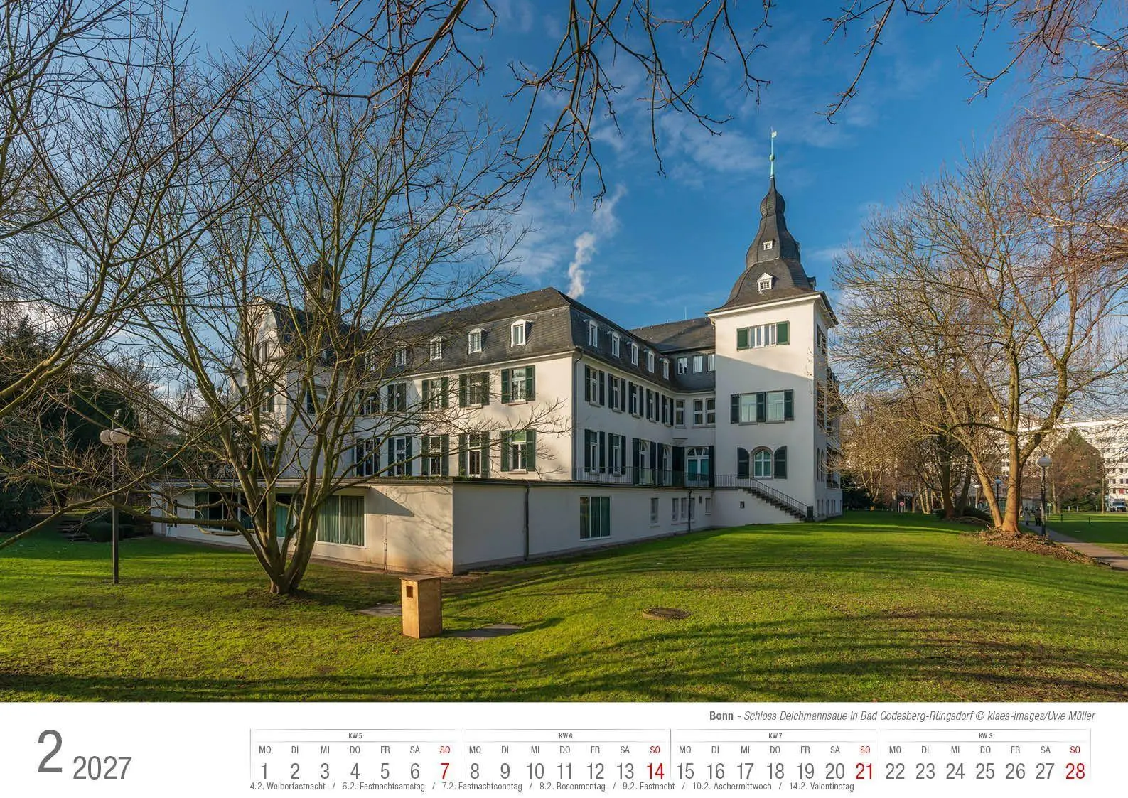 Bild: 9783965352827 | Bonn 2027 Bildkalender A3 quer, spiralgebunden | Holger Klaes | 2027