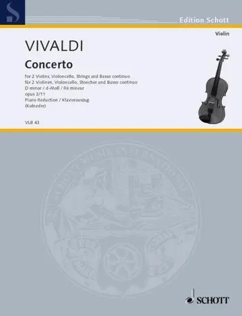 Cover: 9790001102827 | Concert 11 D Opus 3 | Antonio Vivaldi | Buch | Schott Music