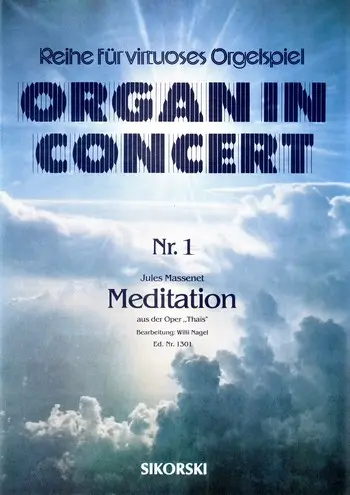 Cover: 9790003012827 | Meditation aus der Oper 'Thais' für E-Orgel | Massenet