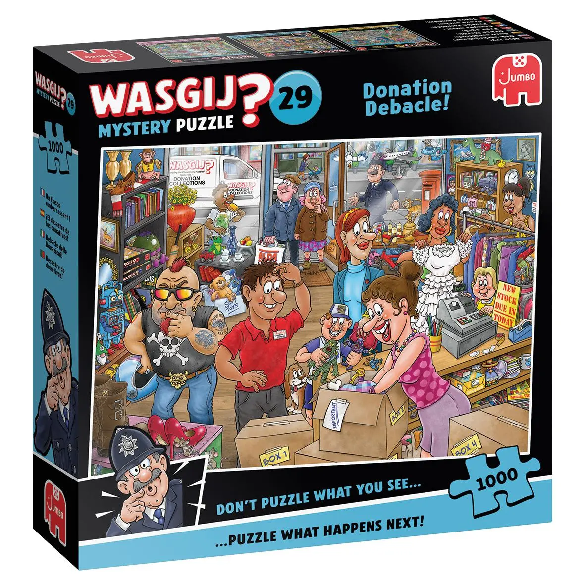 Cover: 8721017602927 | Wasgij Mystery 29 - Spenden-Desaster (1000 pieces) | Spiel | Deutsch