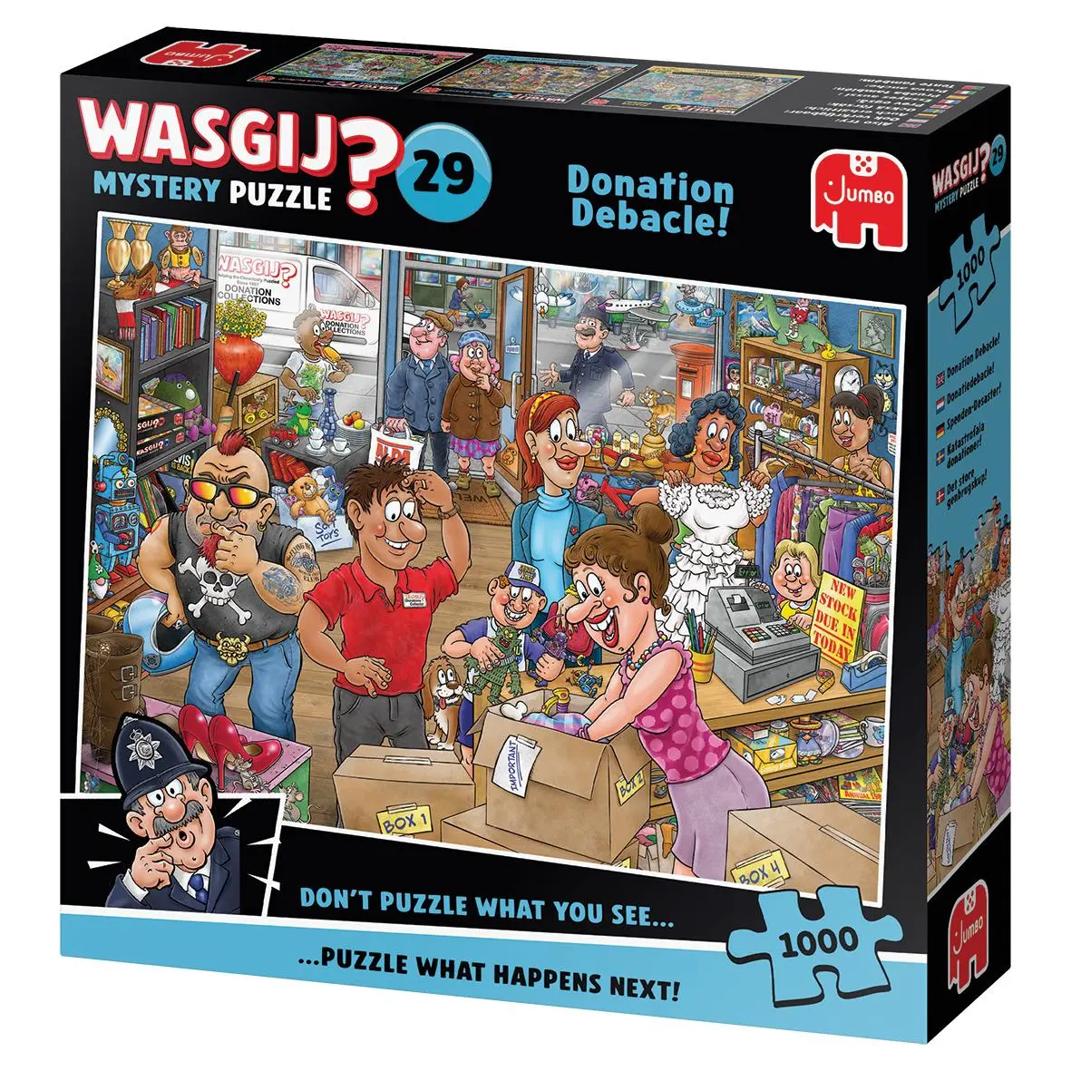 Bild: 8721017602927 | Wasgij Mystery 29 - Spenden-Desaster (1000 pieces) | Spiel | Deutsch