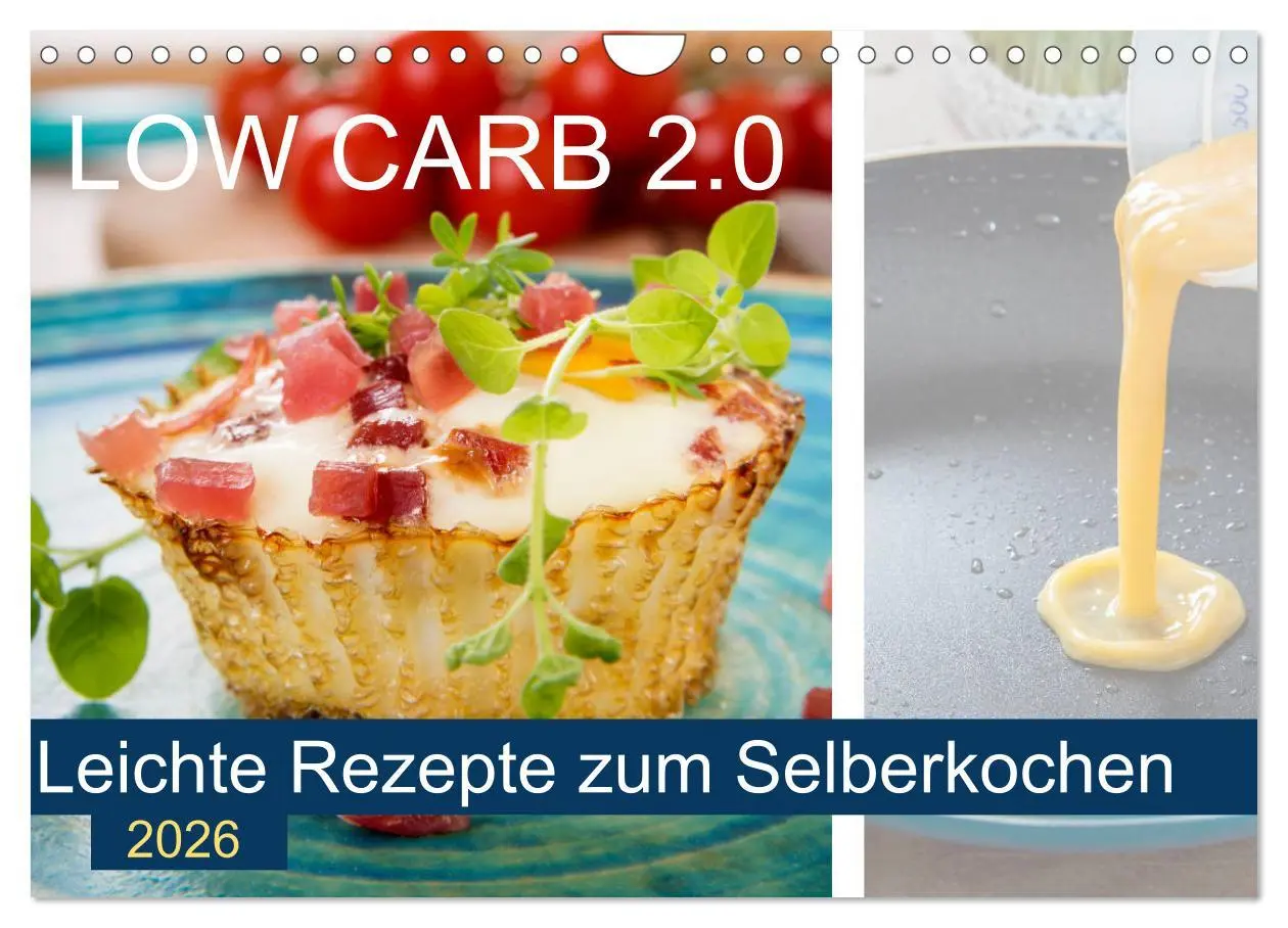 Cover: 9783457852927 | Low Carb 2.0 - Leichte Rezepte zum Selberkochen (Wandkalender 2026...
