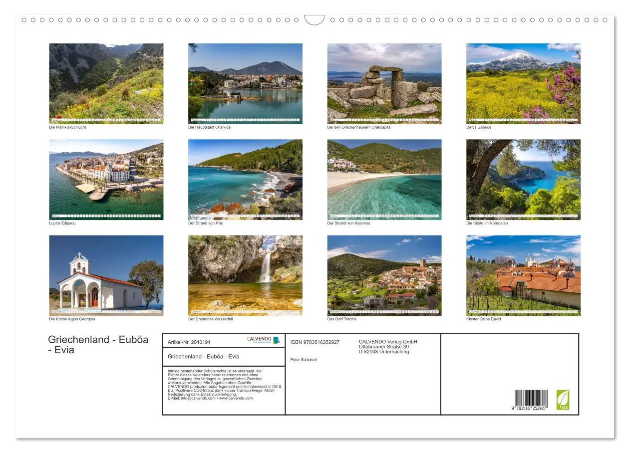 Bild: 9783516252927 | Griechenland - Euböa - Evia (Wandkalender 2026 DIN A2 quer),...