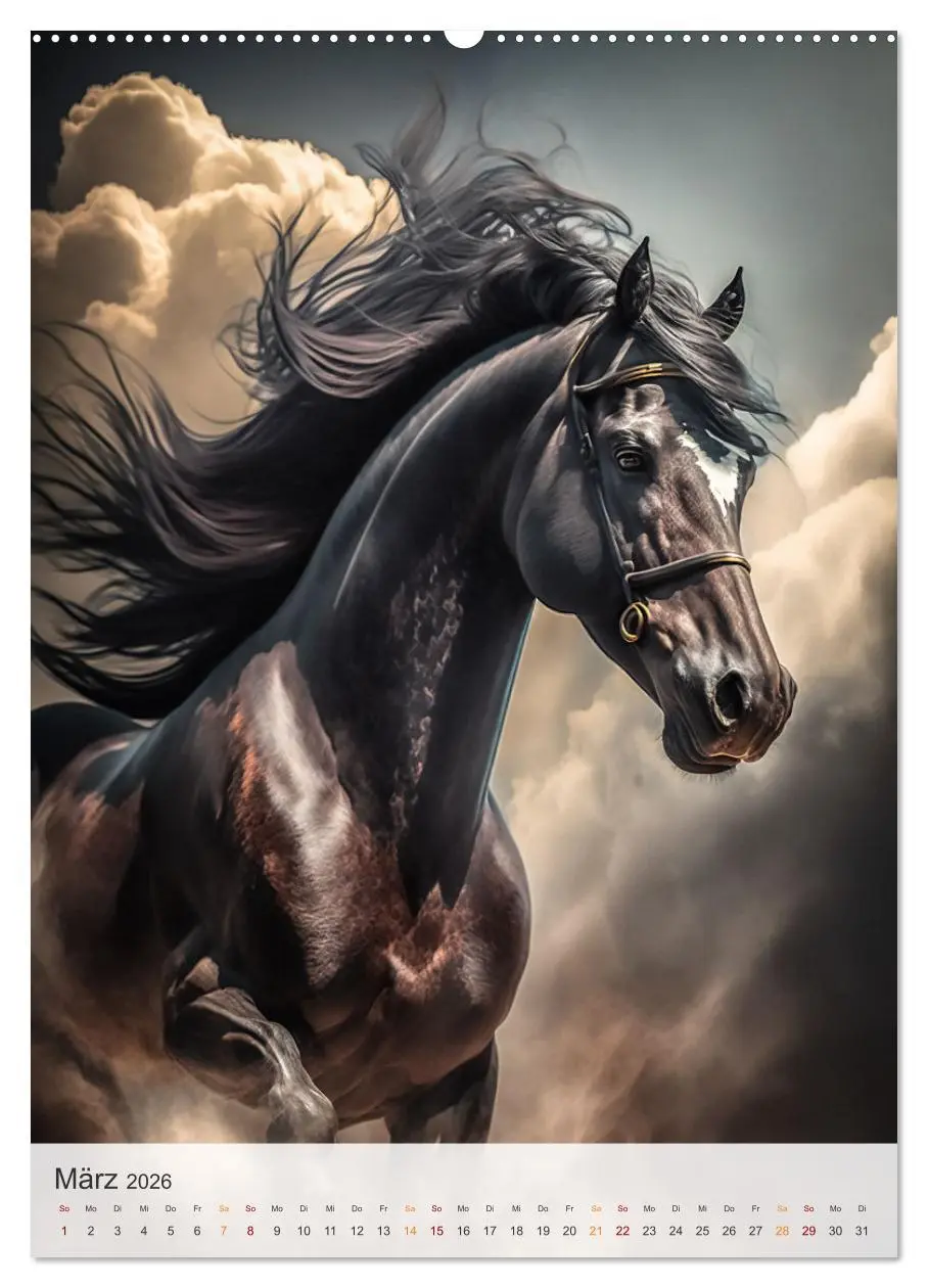 Bild: 9783516322927 | Fantastische Pferde (hochwertiger Premium Wandkalender 2026 DIN A2...