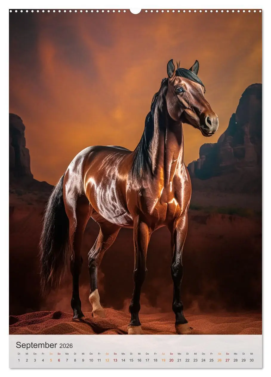 Bild: 9783516322927 | Fantastische Pferde (hochwertiger Premium Wandkalender 2026 DIN A2...