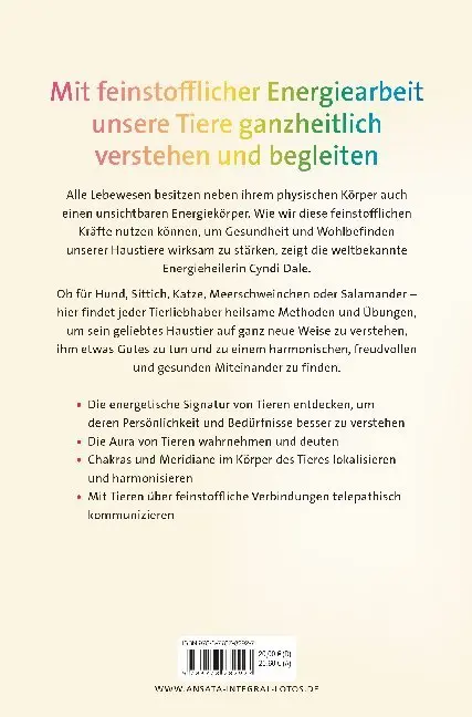Bild: 9783778782927 | Der Energiekörper der Tiere | Cyndi Dale | Taschenbuch | 320 S. | 2020